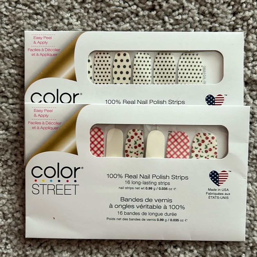 Unopened color street designs